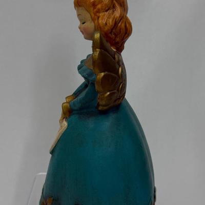 Sale Photo Thumbnail #90: Approx. 9" tall, music box doesn't play when wound (maybe needs adjustment/lubrication?).  Good physical condition, no chips or cracks.