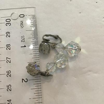 Sale Photo Thumbnail #234: Vintage Australian crystal beaded earrings. Please see attached photos.