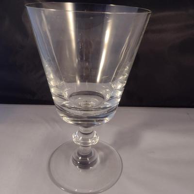 Sale Photo Thumbnail #729: Large Crystal Apothecary Jar with Lid- Possibly Val St. Lambert- Approx 15" Tall