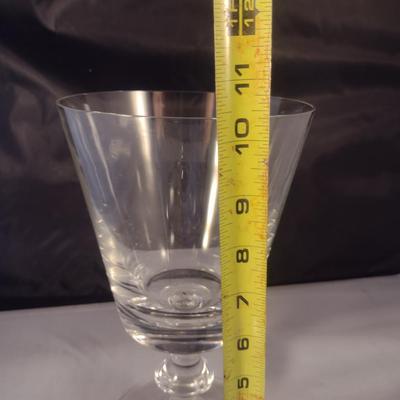 Sale Photo Thumbnail #731: Large Crystal Apothecary Jar with Lid- Possibly Val St. Lambert- Approx 15" Tall