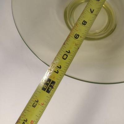 Sale Photo Thumbnail #747: Large Uranium Glass Centerpiece Bowl- Approx 11 1/8" in Diameter