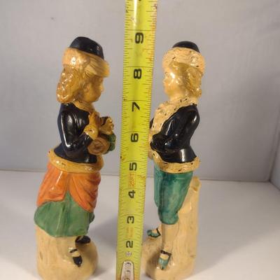 Sale Photo Thumbnail #769: Pair of Vintage Pottery Figurines