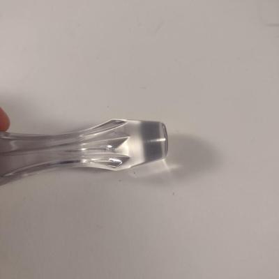 Sale Photo Thumbnail #786: Atlantis Crystal Decanter with Stopper- Possibly Northport Pattern- Approx 13 3/8" Tall