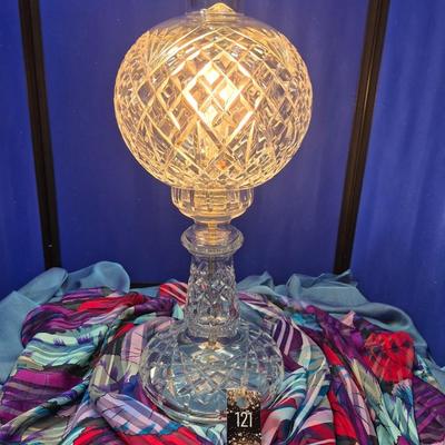 Sale Photo Thumbnail #333: 2 piece hurricane electric lamp, discontinued
19 inches tall, 8 inch diameter globe
This item is very heavy
Excellent condition
Retail $450 to $950