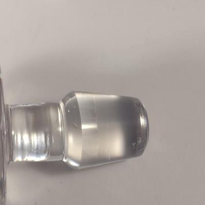 Sale Photo Thumbnail #814: Vintage Signed Tudor England Crystal Decanter with Stopper- Approx 9" Tall.  Item appears to be in good condition.