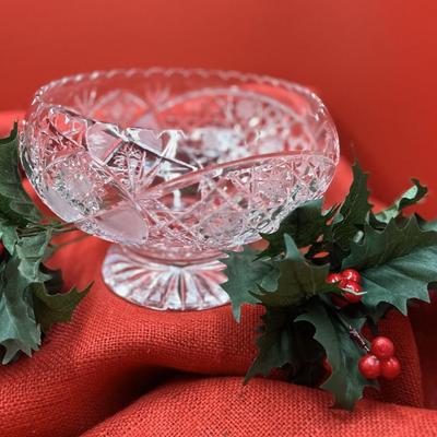 Sale Photo Thumbnail #342: Pedestal bowl, Libby or Hawkes
Retail is $159 
Excellent condition
The color coming off this bowl is amazing