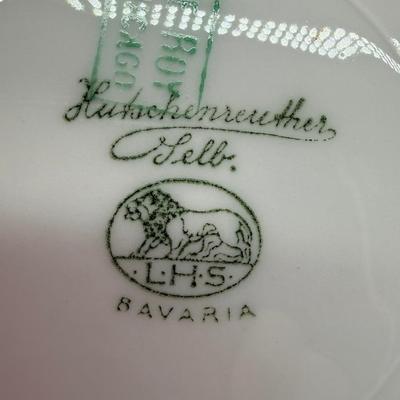 Sale Photo Thumbnail #345: 2 Hutschenreuther Selb 10.75 inch plates
9 Heinrich & Co 10.75 inch plates
Vintage, from the 1930s
Retails at $50 to $95 per plate
Excellent condition, pre-owned 
These would be beautiful chargers for your depression glass dishes.
Local pickup only