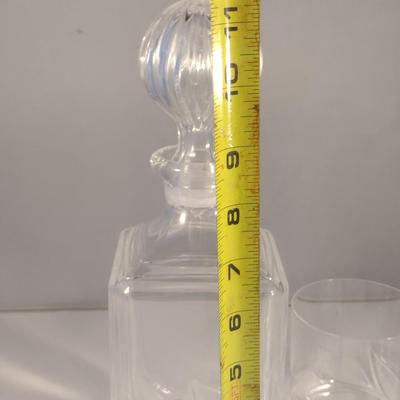 Sale Photo Thumbnail #829: Royal Crystal Rock Decanter with Four Glasses Set
