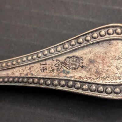 Sale Photo Thumbnail #3083: 1800's Marked Silverware 108g #1