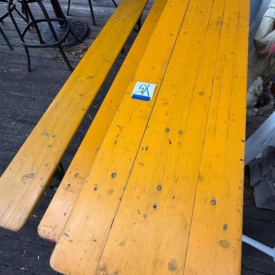 Sale Photo Thumbnail #15: Y5-Oktoberfest Table and benches

Narrow fold up table with two fold up benches