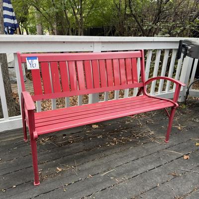 Sale Photo Thumbnail #19: Y6-Red, Metal Bench