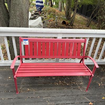 Sale Photo Thumbnail #20: Y6-Red, Metal Bench