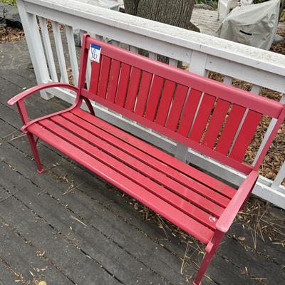 Sale Photo Thumbnail #21: Y6-Red, Metal Bench