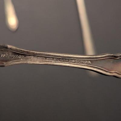 Sale Photo Thumbnail #3170: Vintage Silverware w/ Assortment Of Marks #8