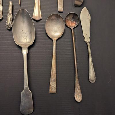 Sale Photo Thumbnail #3161: Vintage Silverware w/ Assortment Of Marks #8