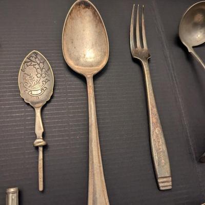 Sale Photo Thumbnail #3157: Vintage Silverware w/ Assortment Of Marks #8