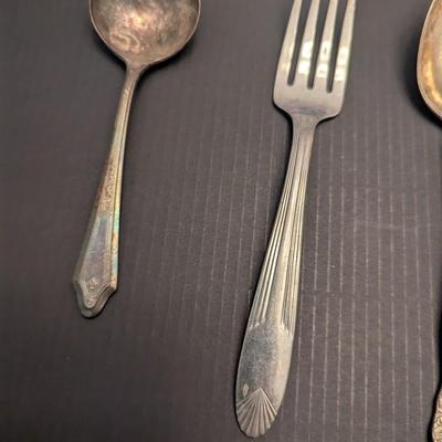 Sale Photo Thumbnail #3208: Array Of Of Silverware Various Marks #13