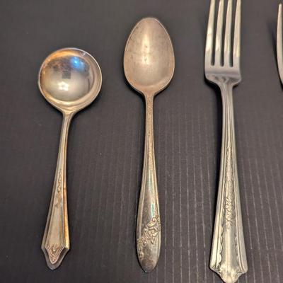 Sale Photo Thumbnail #3209: Array Of Of Silverware Various Marks #13
