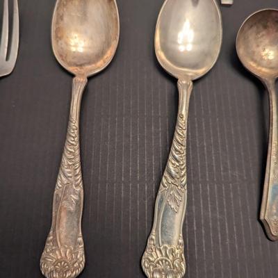 Sale Photo Thumbnail #3207: Array Of Of Silverware Various Marks #13
