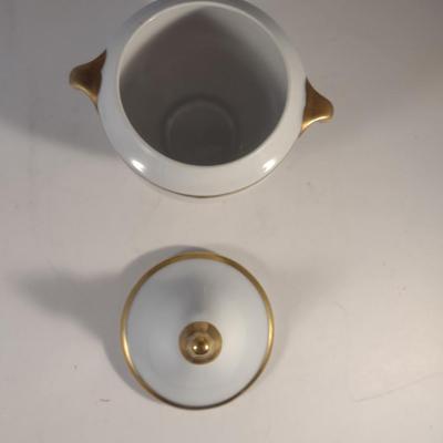 Sale Photo Thumbnail #839: Edelstein Bavaria Porcelain Footed Candy Dish With Lid