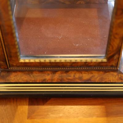 Italian Glass and Wood Tabletop Display Cabinet