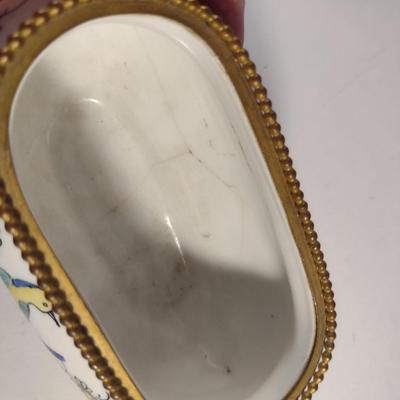 Sale Photo Thumbnail #849: Antique Aladin France Faience Jardiniere