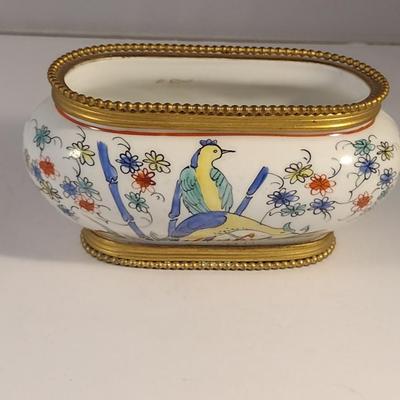 Sale Photo Thumbnail #842: Antique Aladin France Faience Jardiniere