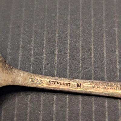 Sale Photo Thumbnail #3259: Antique H V C Sterling M Biglow Kennart  & Co Silverware 84g
