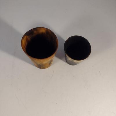 Sale Photo Thumbnail #851: Pair of Horn Cups