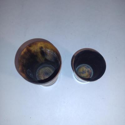 Sale Photo Thumbnail #852: Pair of Horn Cups