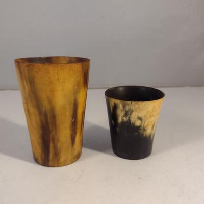 Sale Photo Thumbnail #850: Pair of Horn Cups