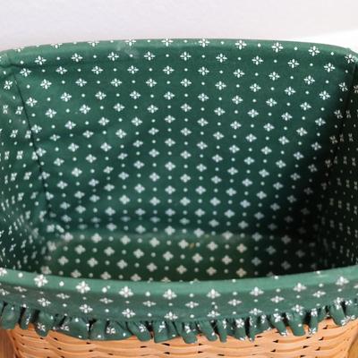 Longaberger Newspaper/Magazine Basket with Wooden Lid