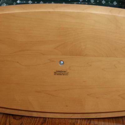 Longaberger Newspaper/Magazine Basket with Wooden Lid