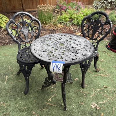 Sale Photo Thumbnail #55: Y18-Cast Iron Bistro Set