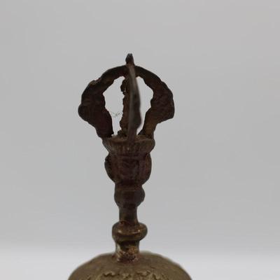 Vintage Ornate Cast Brass Bell