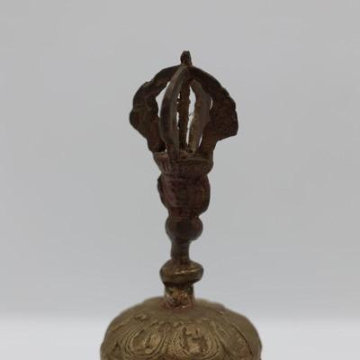 Vintage Ornate Cast Brass Bell