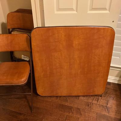 Card table & 4 chairs
