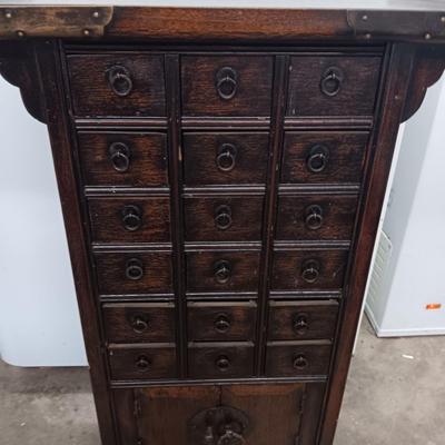 ASIAN STYLE MULTI SMALL DRAWER APOTHECARY CABINET