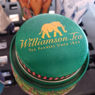 COOKIES AND CUPCAKE BAKING AND DECORATING ITEMS PLUS EMPTY ELEPHANT TINS