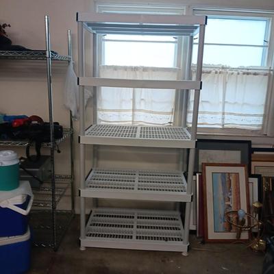 STURDY PLASTIC STORAGE SHELF