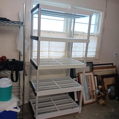 STURDY PLASTIC STORAGE SHELF