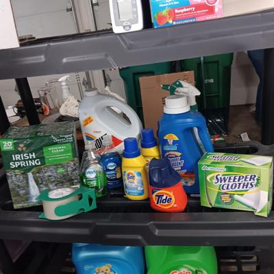 NEW/FULL SHOUT AND LAUNDRY DETERGENT, 19 BARS OF IRISH SPRING SOAP AND MORE