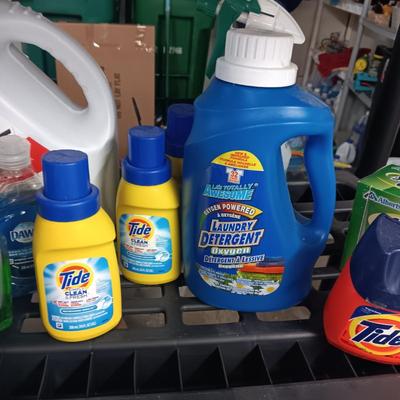 NEW/FULL SHOUT AND LAUNDRY DETERGENT, 19 BARS OF IRISH SPRING SOAP AND MORE