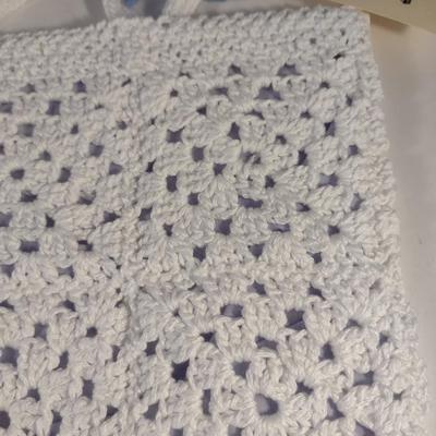 Sale Photo Thumbnail #855: Hand Crocheted 'Granny Stitch' Bag- New with Tag- Approx 11 1/2" x 8 1/4" (#1)