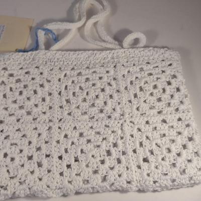 Sale Photo Thumbnail #862: Hand Crocheted 'Granny Stitch' Bag- New with Tag- Approx 12" x 8 1/2" (#2)
