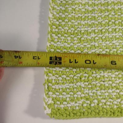 Sale Photo Thumbnail #879: Hand Knitted Cotton Placemats- New with Tag- Set of Four (#4)