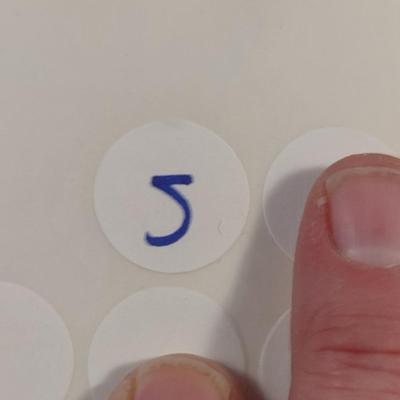 Sale Photo Thumbnail #891: Hand Knitted Large Mesh Bag with Bamboo Handles- Approx 14 1/4" x 18" (#5)