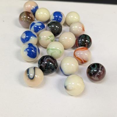 Sale Photo Thumbnail #150: Vintage Large Uranium Marbles #1