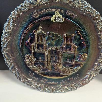 Sale Photo Thumbnail #211: Fenton Amethyst Carnival Glass Plates #2