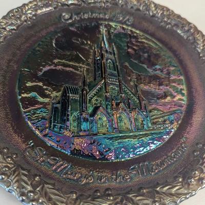 Sale Photo Thumbnail #208: Fenton Amethyst Carnival Glass Plates #2